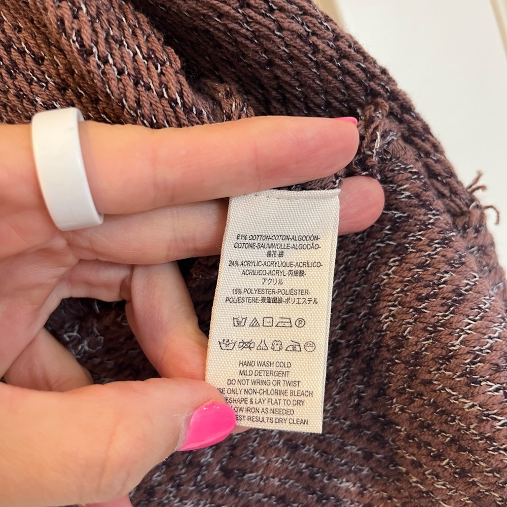 Free People Brown Chunky Knit Cardigan - Picture 8 of 8
